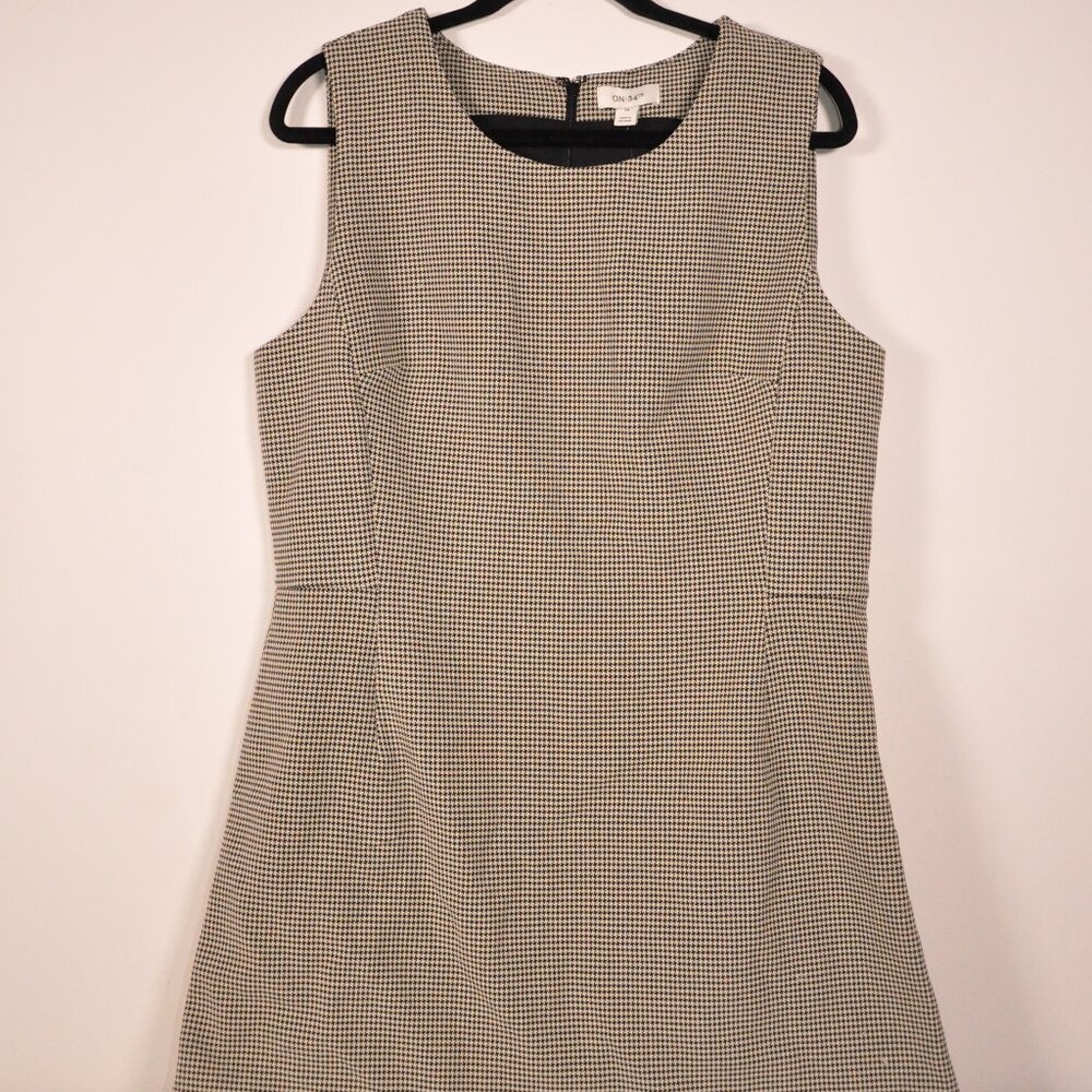 On 34th Black and White Pattern Dress